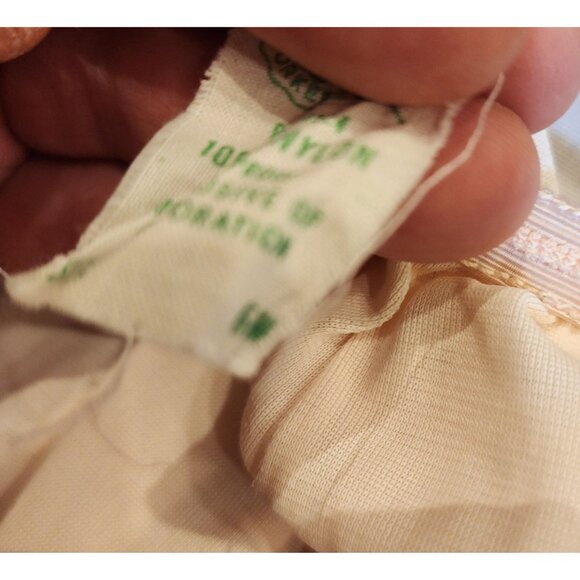 Vintage White Nylon Lace Trim Bloomers With Elastic Waist - Picture 3 of 10